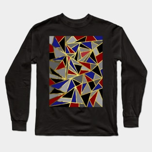 A Touch Of Gold Geometric Long Sleeve T-Shirt